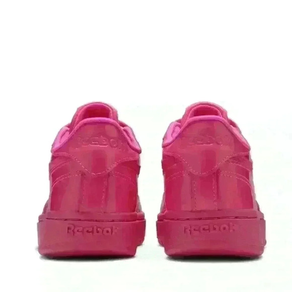 Rare NWT Reebok X Cardi B Club C Dynamic Pink Tennis shoes Sneakers size 5 - Picture 3 of 11